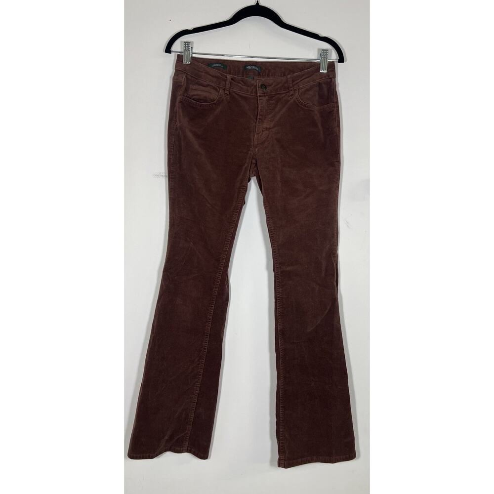 Wild Fable Low Rise Flare Brown Corduroy Pants Size M Star Accents Y2K Style